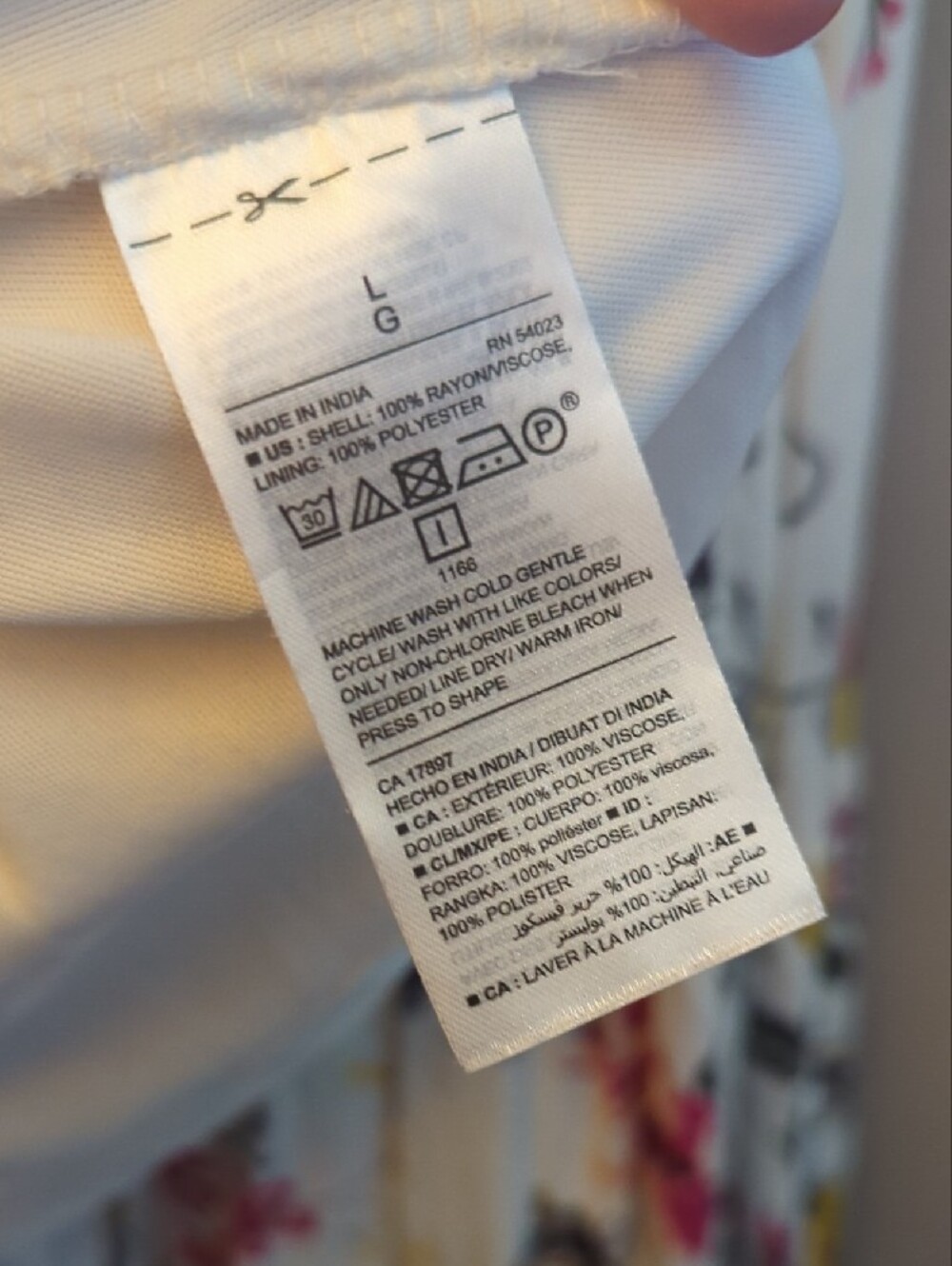 Old Navy Cream Maxi Dress with Yellow & Pink Floral Size L - Picture 5 of 5